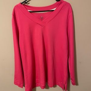 Isaac Mizrahi Pima Cotton Long Sleeve Tee